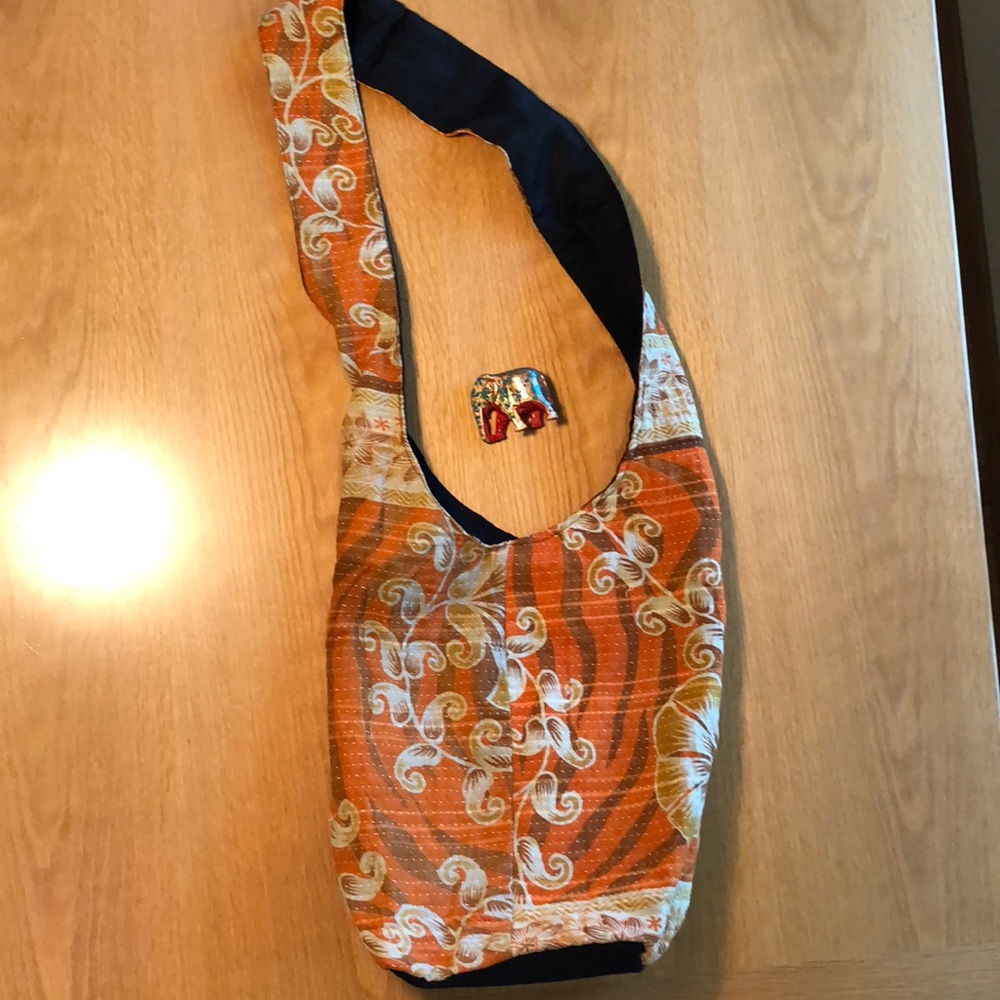 🧡💛Quilted fabric purse made in India💛🧡